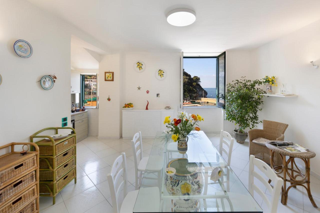 Relais Del Mare Con Terrazza Fronte Mare Free Parking Apartment Massa Lubrense Ngoại thất bức ảnh